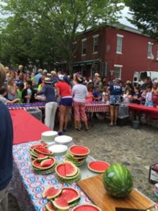 Watermelon eating contest Nantucket MA