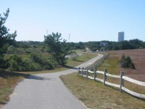 Bike Trail in the town of Nantucket MA