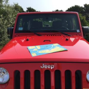 Red Jeep on Nantucket Island 